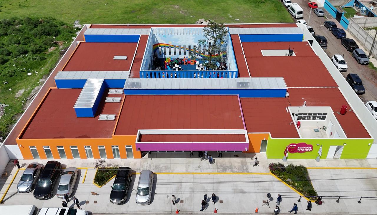 Lorena Cuéllar inaugura “Semillitas del Corazón”, guardería modelo en Tetla