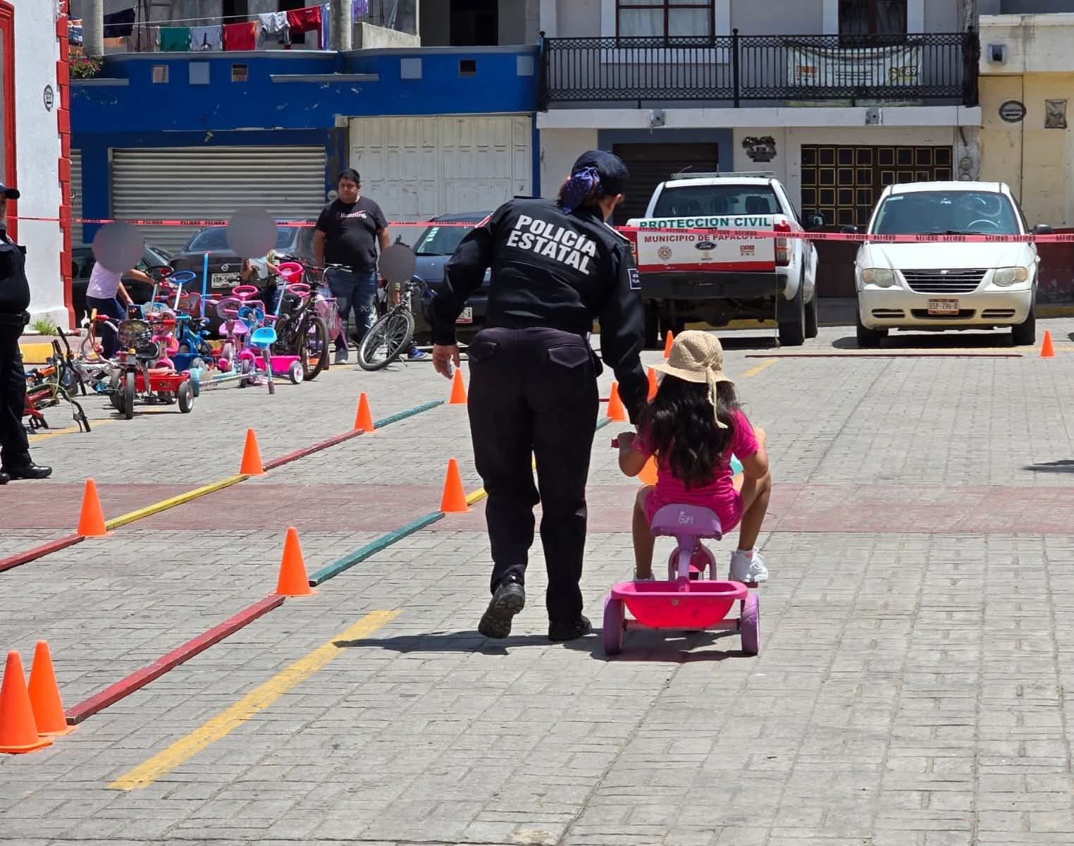 Promueven en Papalotla seguridad vial en niñas y niños