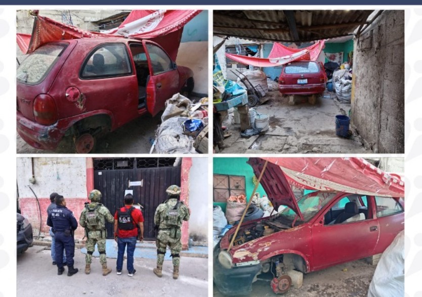 Foto: Cortesía Cateo coordinado en Texmelucan permite recuperar auto robado