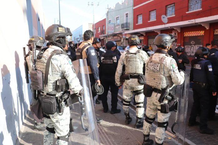 Foto: Cortesía Capturan a extorsionador durante operativo en el Centro Histórico de Puebla