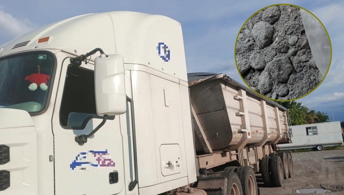 Foto: Cortesía Roban camión con minerales para oro y plata desde corralón en Jalisco