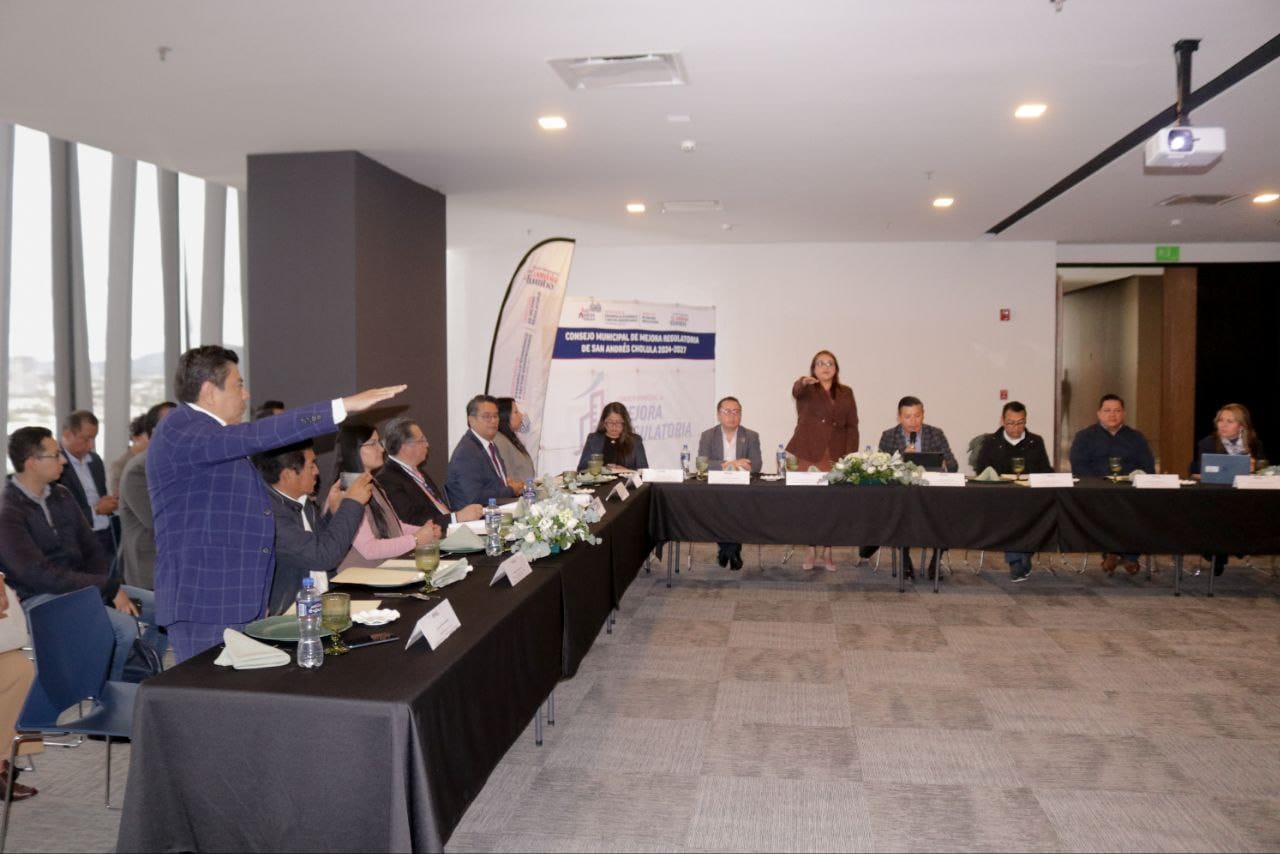 Comunicado oficial Organismos empresariales y públicos reconocen iniciativas de Mejora Regulatoria en San Andrés Cholula