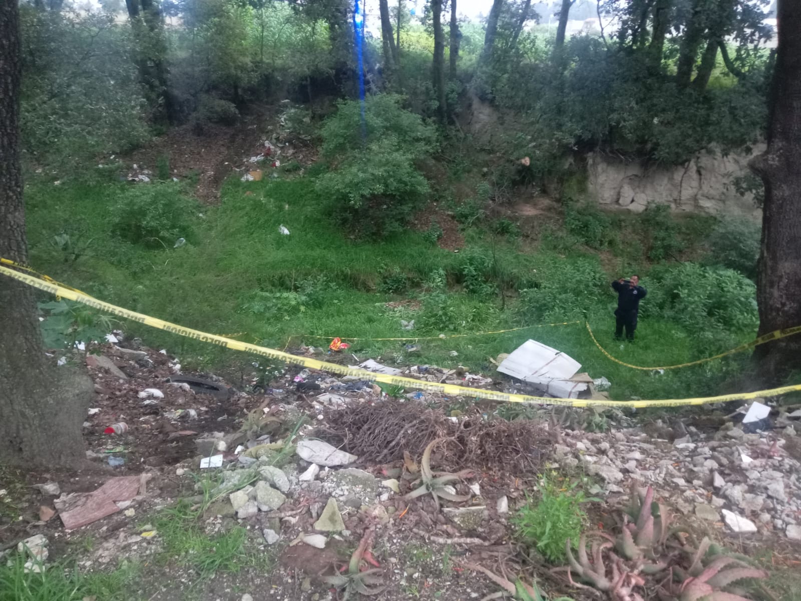 Hallan dos cráneos y una mandíbula humana en barranca de San Pedro Muñoztla