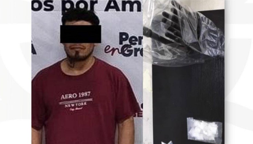 Foto: Cortesía Detienen a hombre por narcomenudeo y ataques a vías de comunicación
