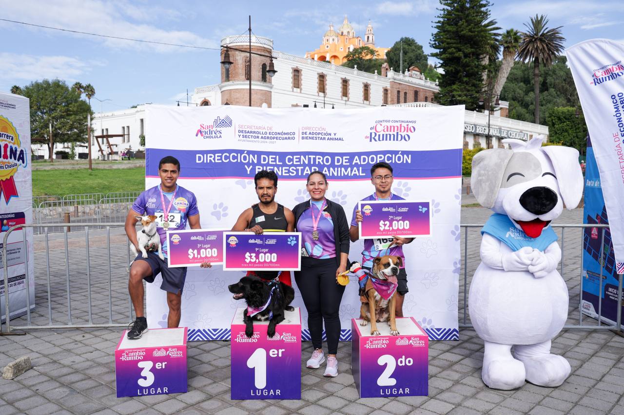 Celebra San Andrés Cholula su Primera Carrera Canina