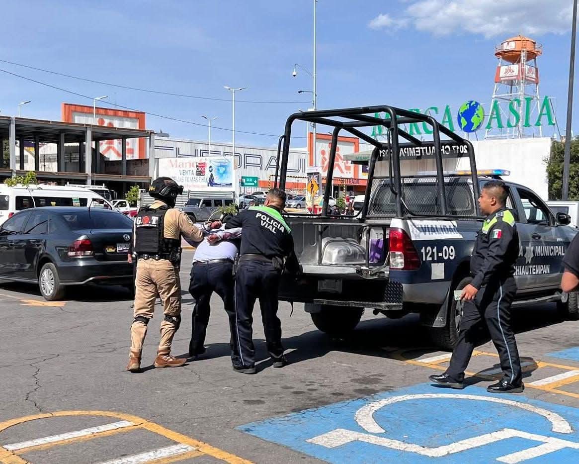 Hombre es detenido en Chiautempan por agredir a una mujer