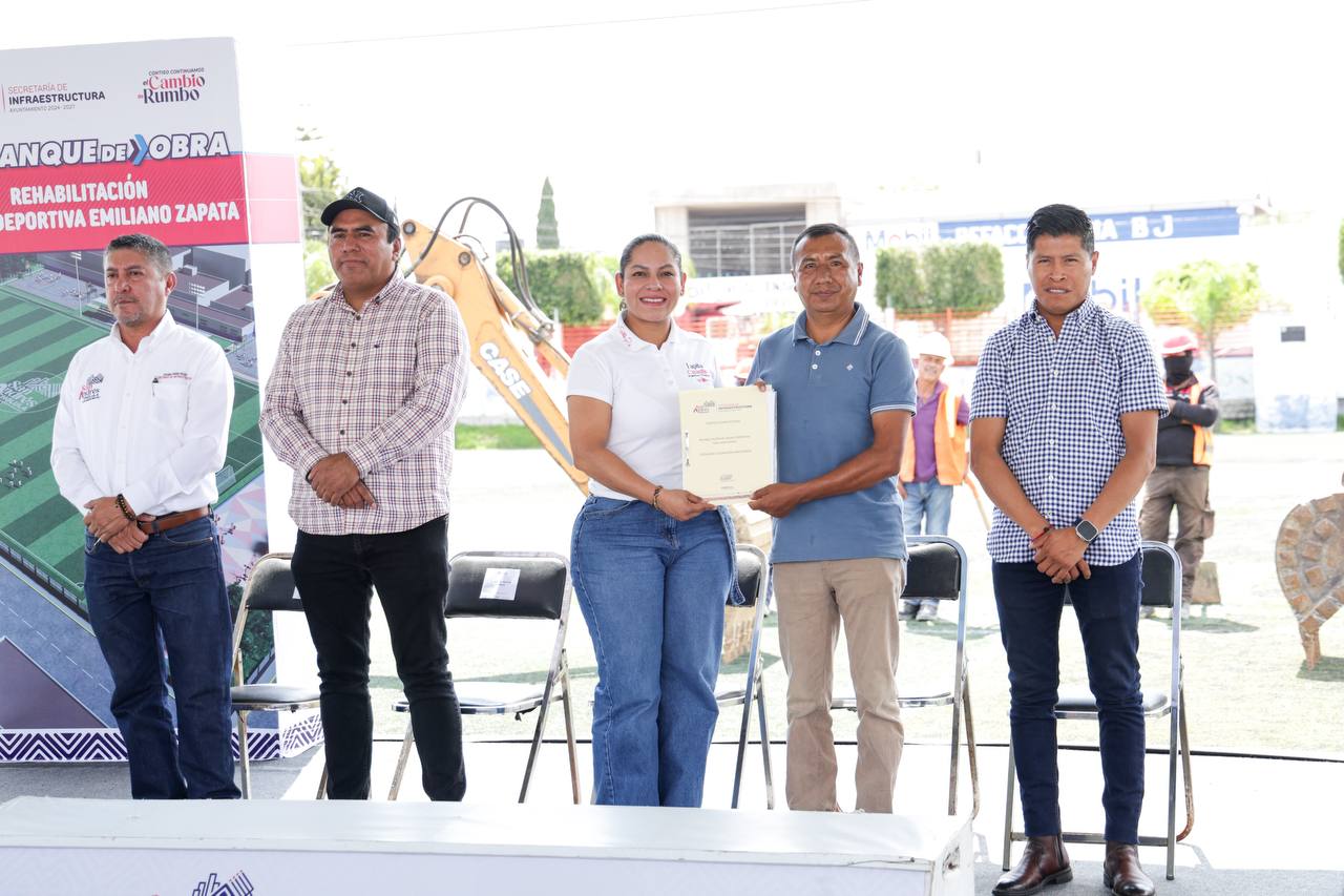 Comunicado oficial Con obras Lupita Cuautle transforma espacios para fomentar el deporte y la vida sana