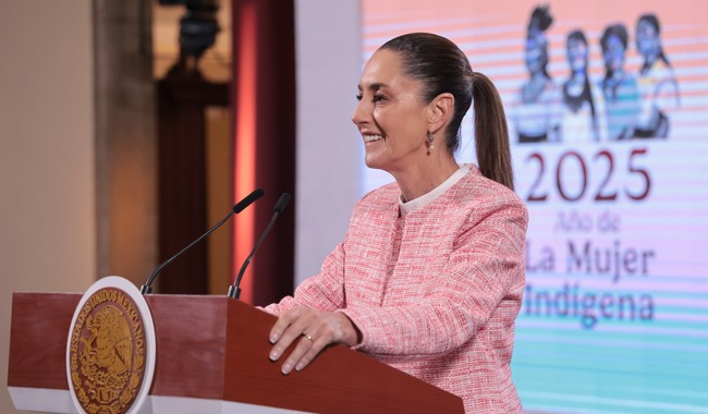 Foto: Cortesía Sheinbaum defiende estatuas, AIFA y anuncia apoyo a mujeres