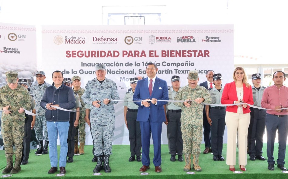 Foto: Cortesía Armenta refuerza la seguridad en Puebla con nueva base de la Guardia Nacional