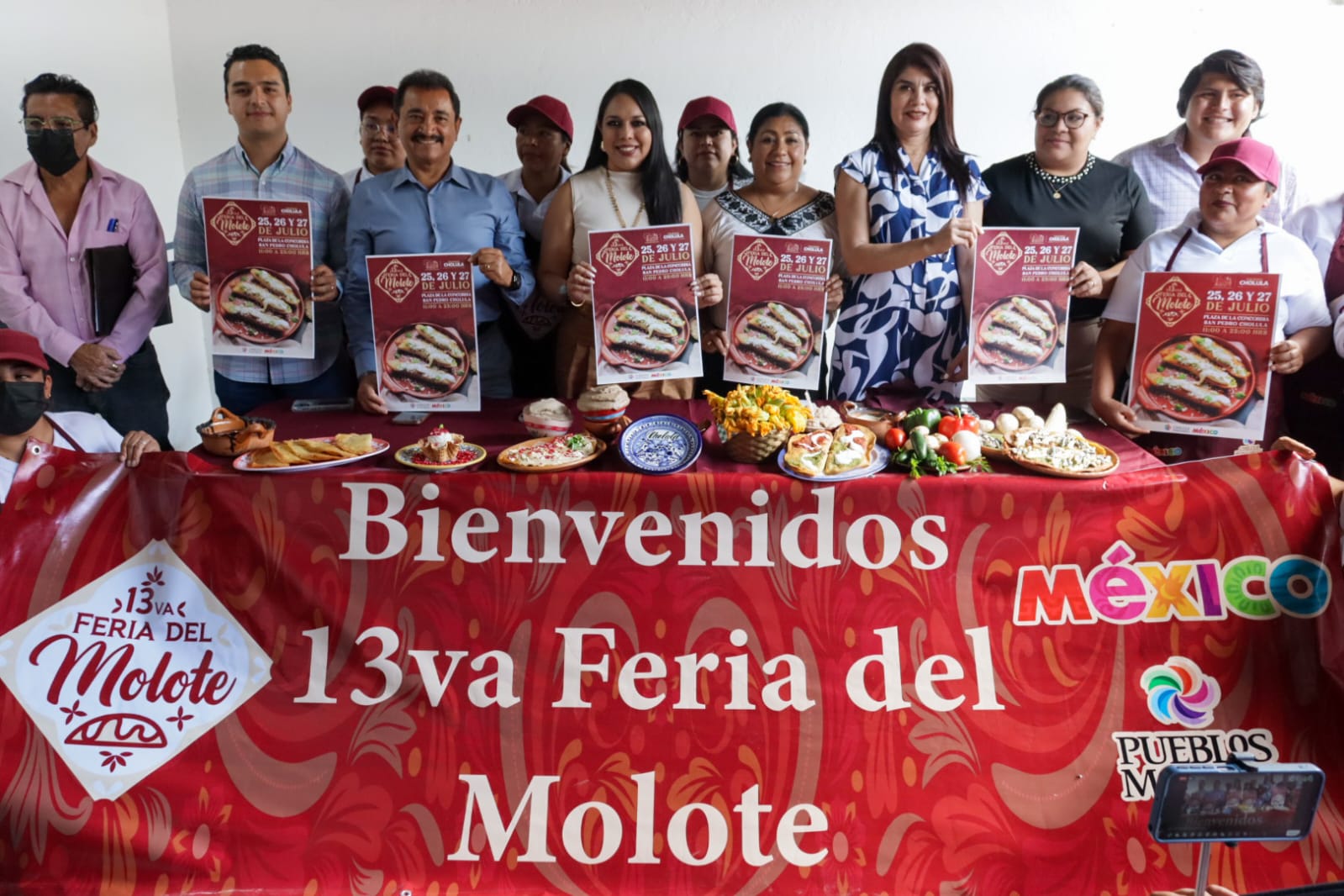 Por: Cortesía Lula Pineda San Pedro Cholula se prepara para la XIII Feria del Molote 2025