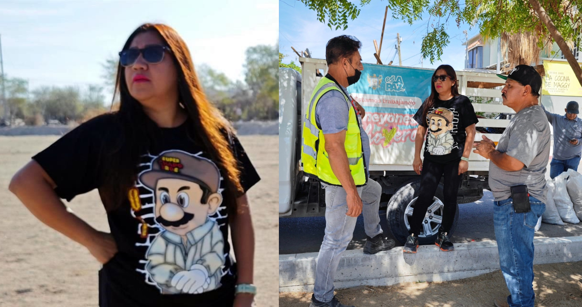 Foto: Cortesía Regidora de La Paz en controversia por playera con referencia a ‘El Chapo’