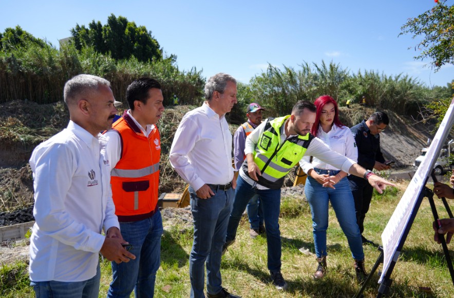 Supervisan avances en limpieza y desazolve en puntos estratégicos de Puebl