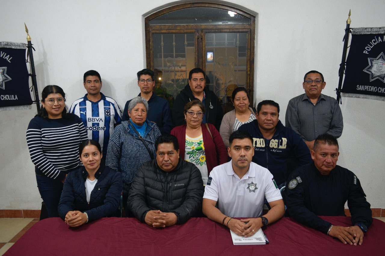 Comunicado oficial Barrios de San Pedro Cholula se suman a las Mesas de Seguridad