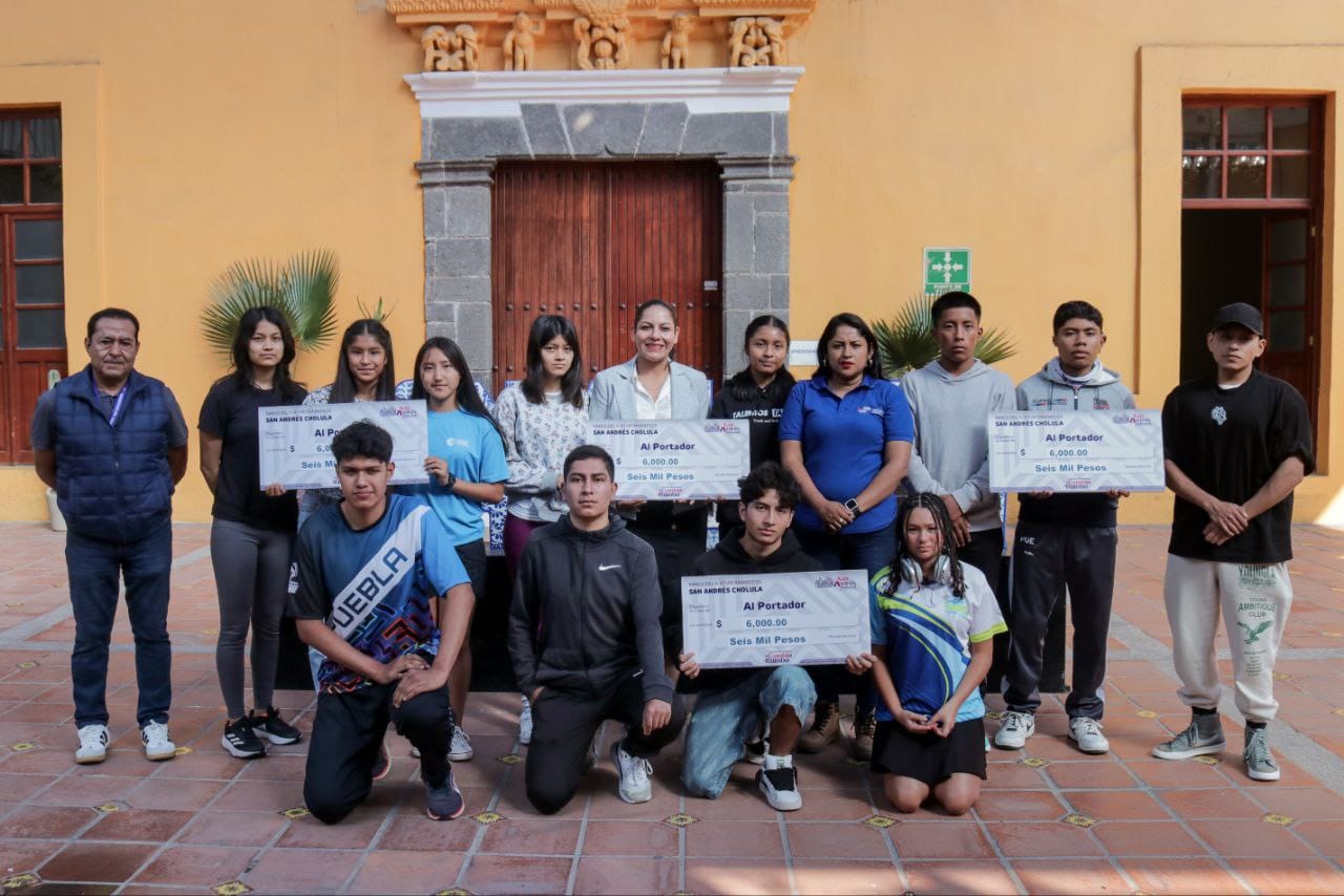 Comunicado oficial Impulsa Lupita Cuautle con becas al talento deportivo en San Andrés Cholula