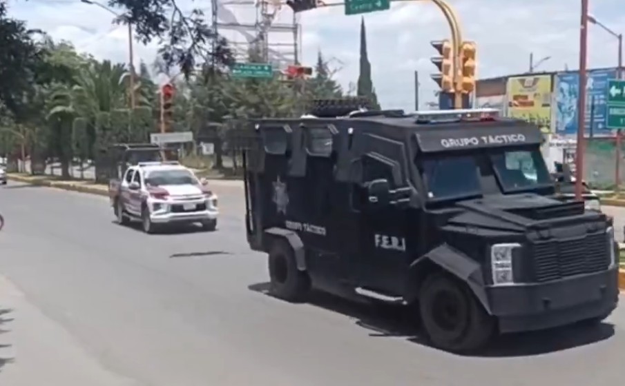 Foto: Cortesía Intensa movilización por disparos en el tianguis de Texmelucan