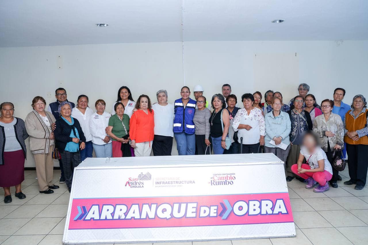 Inicia rehabilitación de Casa de Día en San Andrés Cholula para mejorar atención a adultos mayores