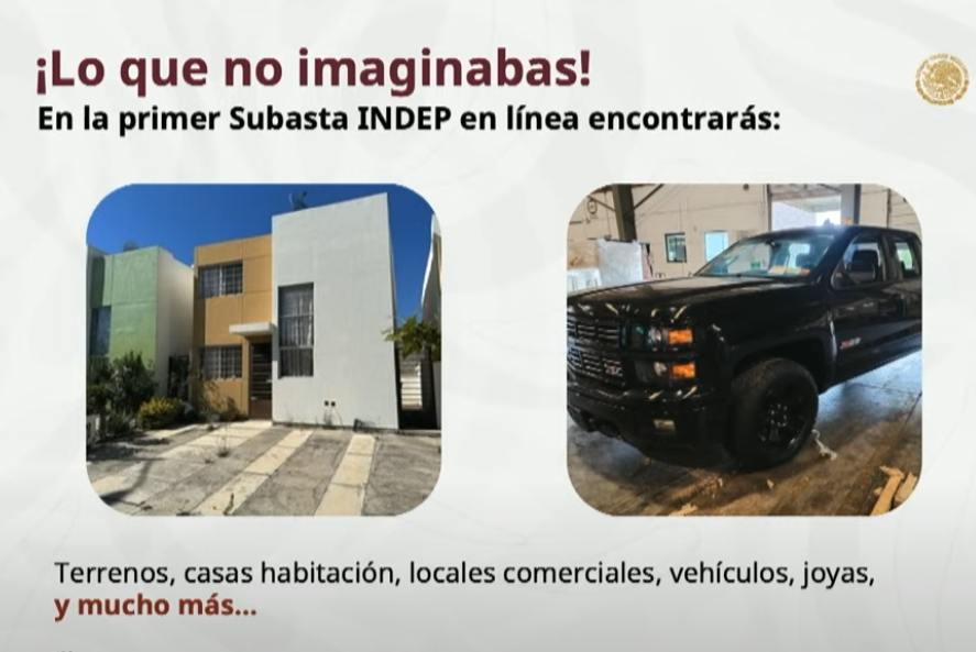 Foto: Cortesía Vuelven las subastas del Indep: casas, autos y joyas a bajo costo