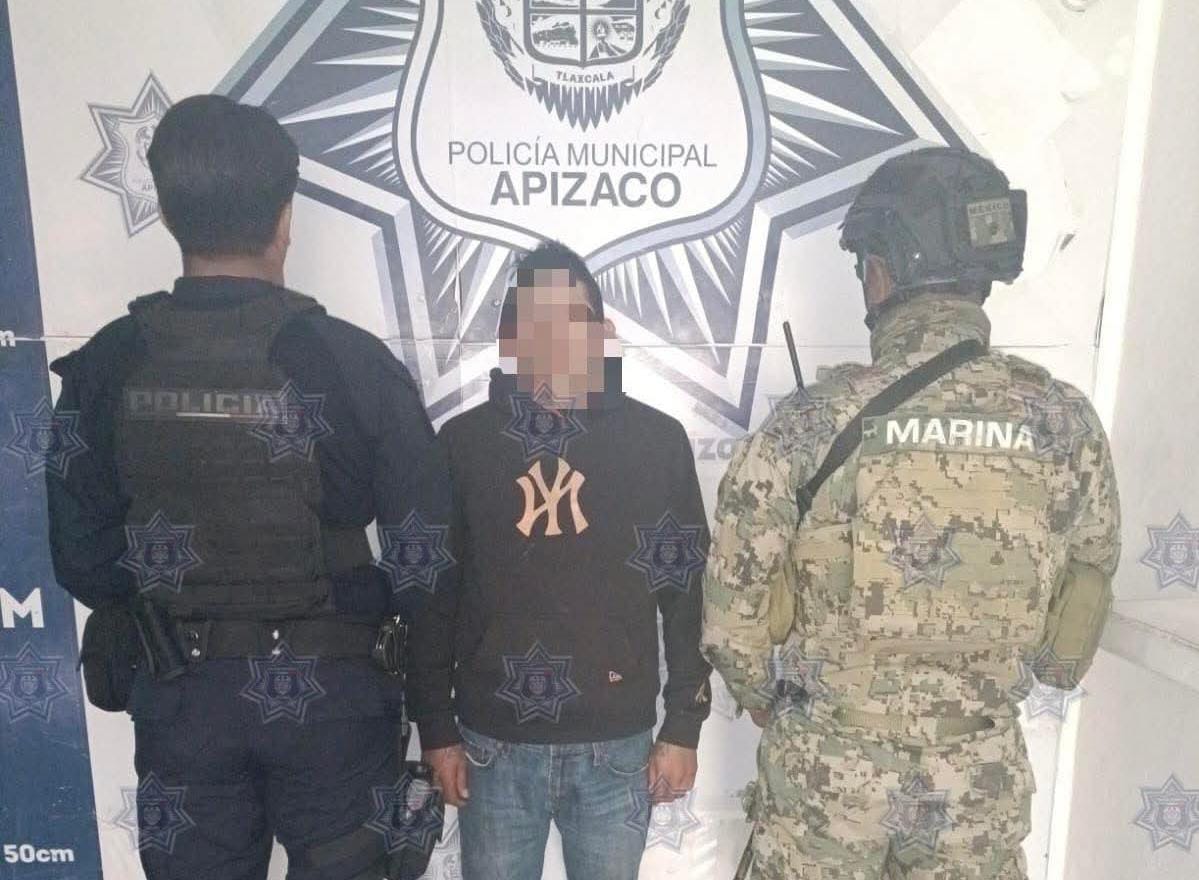Detienen en Apizaco a sujeto en recorridos de vigilancia