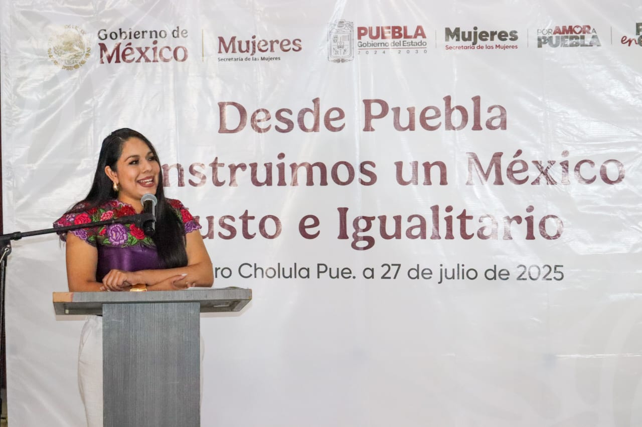 Comunicado oficial Tonantzin Fernández encabeza Asamblea de Mujeres por la Igualdad y contra las Violencias en San Pedro Cholula