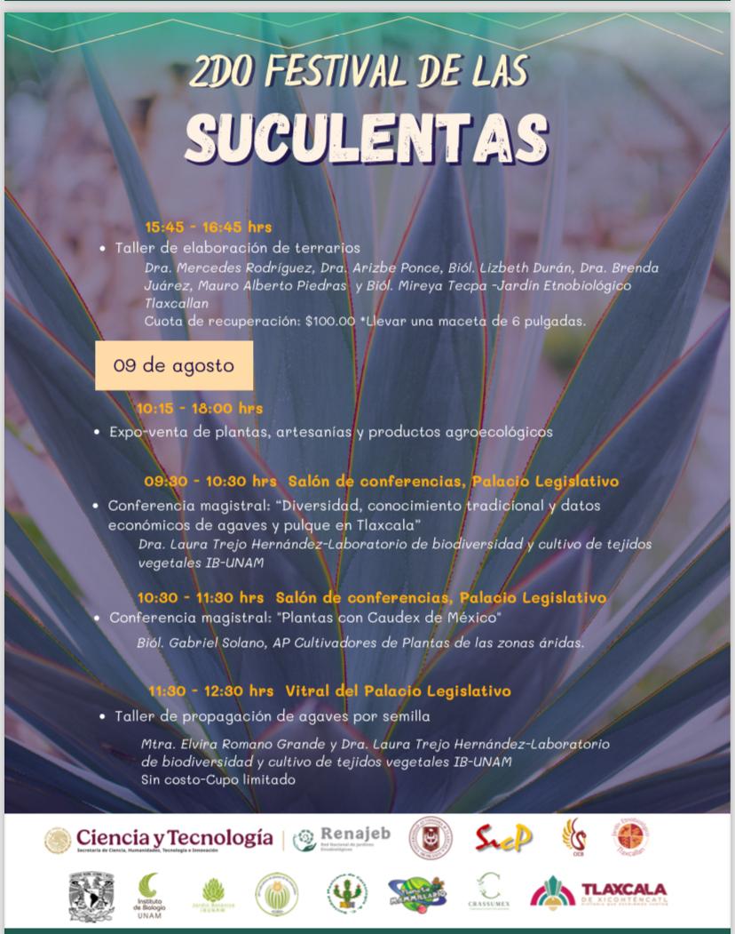 Vive el Segundo Festival de Suculentas en Tlaxcala, 8 al 10 de agosto