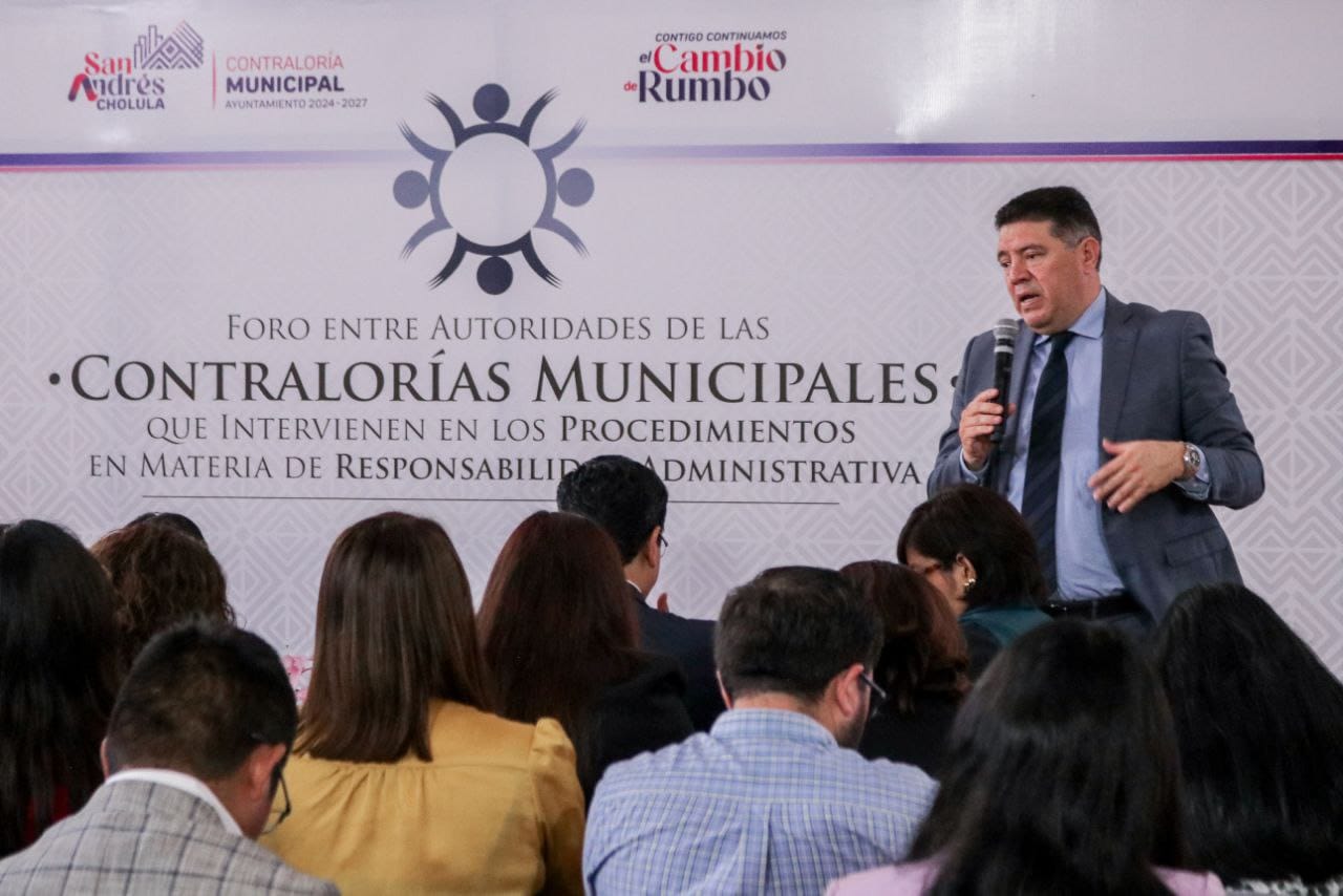 Reúne San Andrés Cholula a contralorías municipales para reforzar normativas y combatir malas prácticas