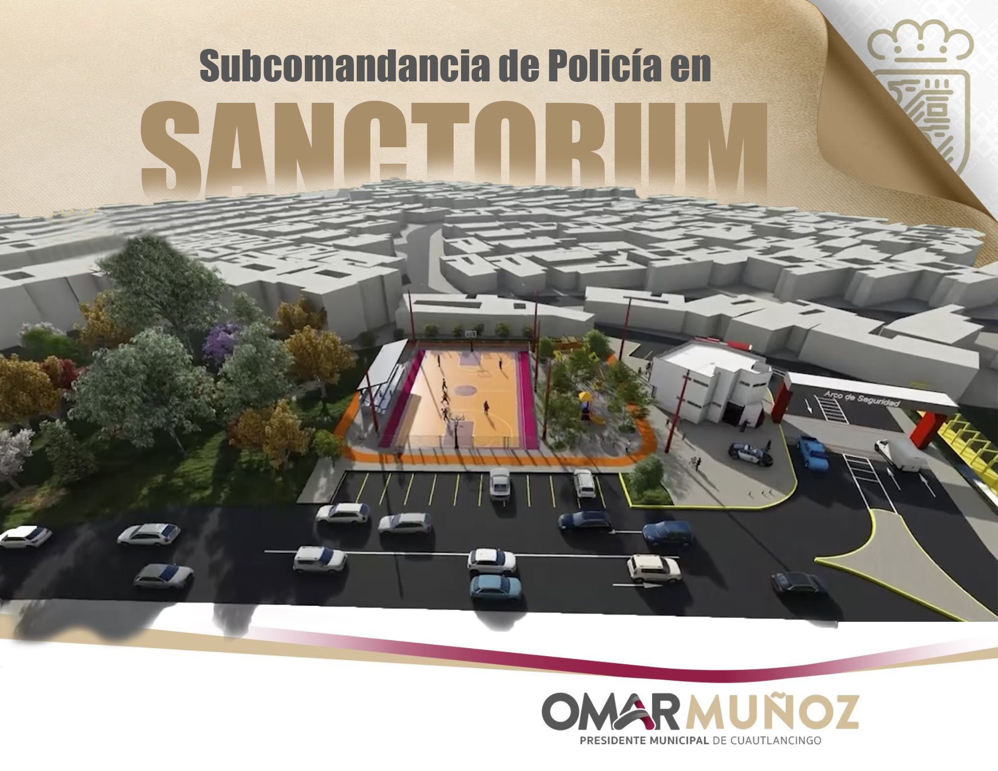 Por: Cortesía Lula Pineda Construcción de subcomisaria en Sanctorum, plan integral de mejora en seguridad: Omar Muñoz