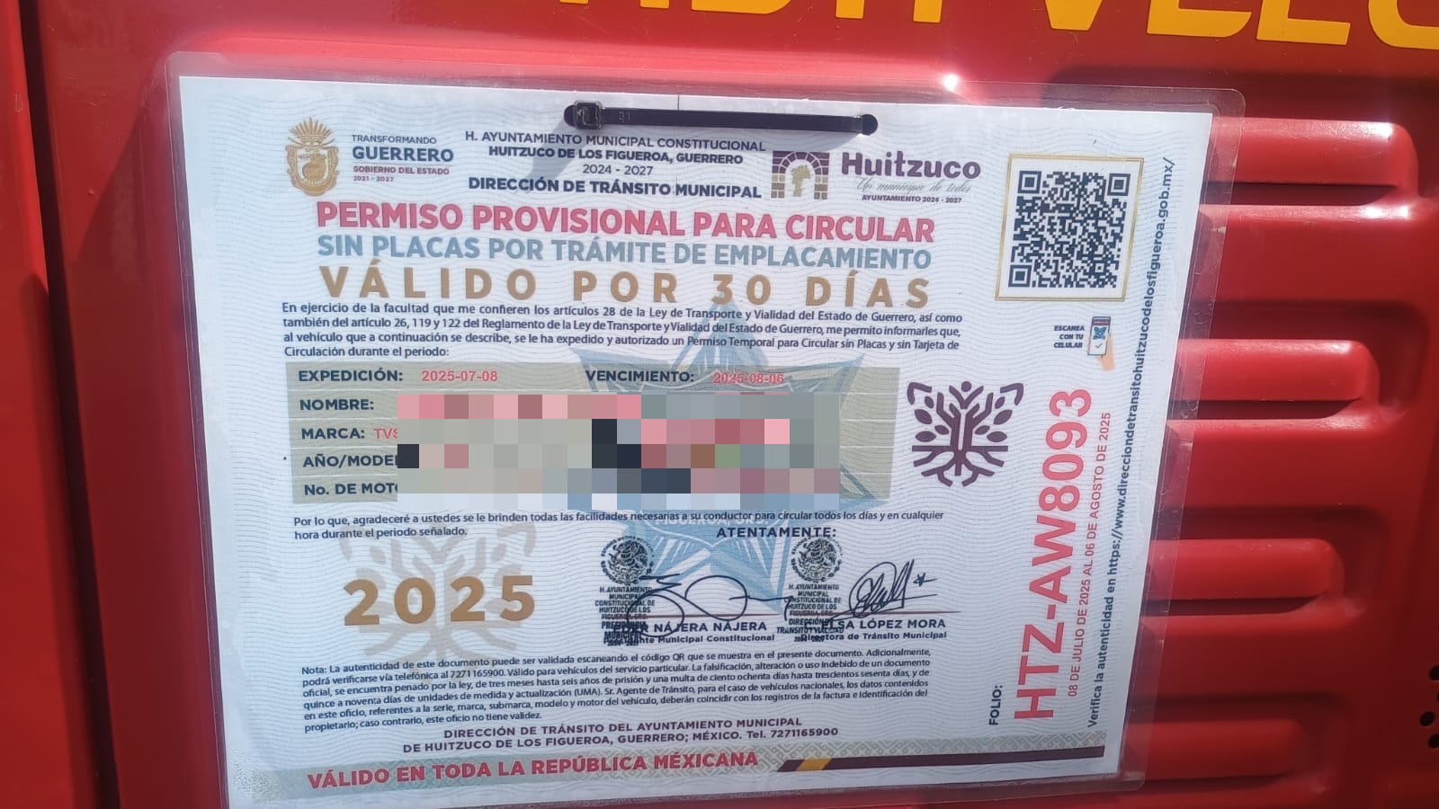 Comunicado oficial Dirección de Vialidad de Cuautlancingo asegura mototaxis que circulaban de manera irregular