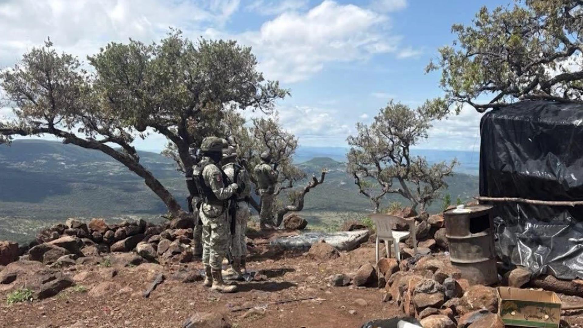 Foto: Cortesía Desmantelan campamento del narco donde entrenaban a jóvenes reclutados