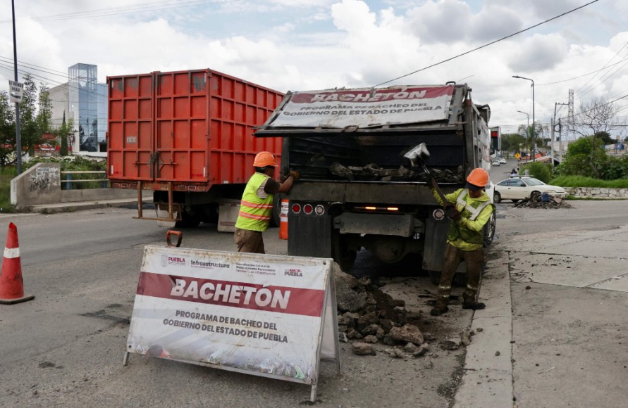 Foto: Cortesía “Bachetón” transforma las vialidades de Puebla con trabajo continuo