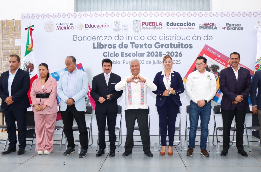Foto: Cortesía Puebla distribuye más de 8.8 millones de libros para el ciclo 2025–2026