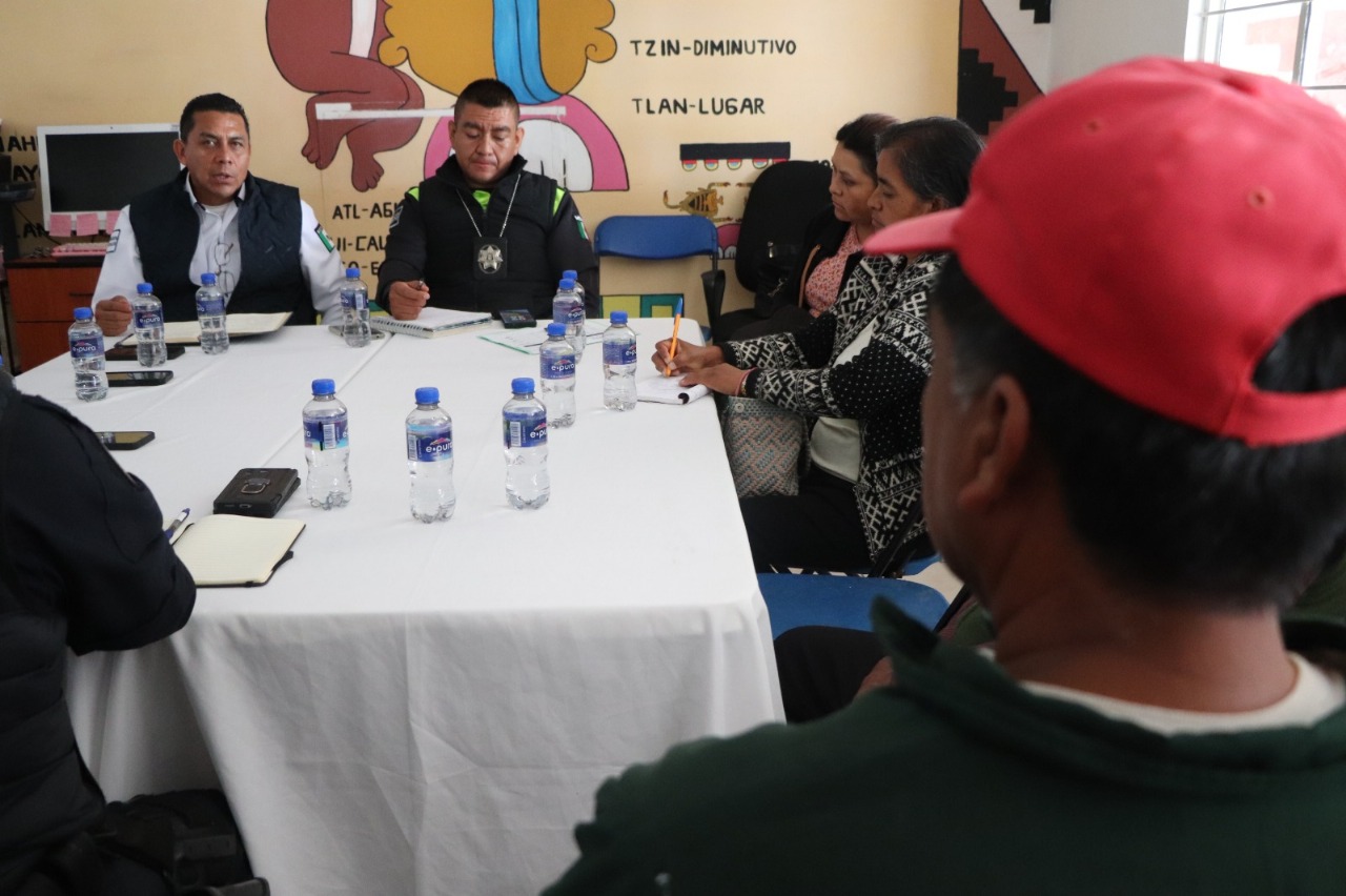 Coordinación, Denuncia y más Vigilancia: Ejes acordados en Mesa de Seguridad en San Cosme Texintla