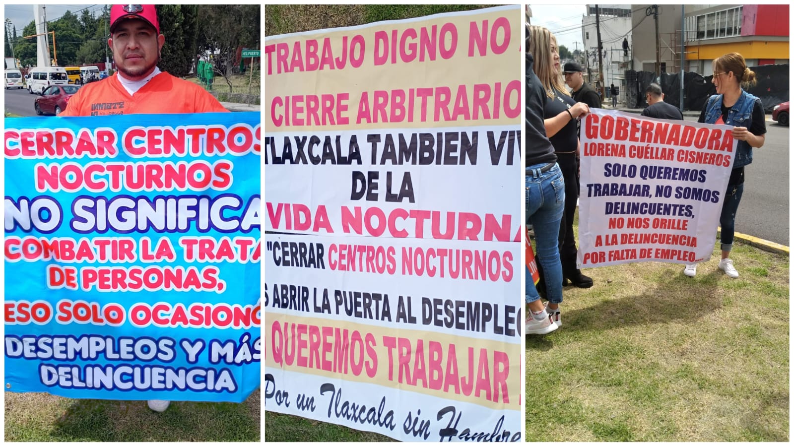Comerciantes y empresarios de Tlaxcala protestan por clausuras y abusos