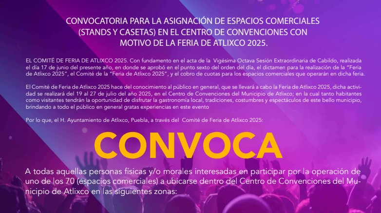 Foto: Cortesía Feria Atlixco 2025: tradición, cultura y comercio local