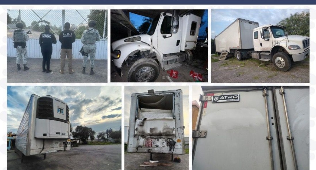 Foto: Cortesía Recuperan vehículos robados en cateo coordinado en Quecholac