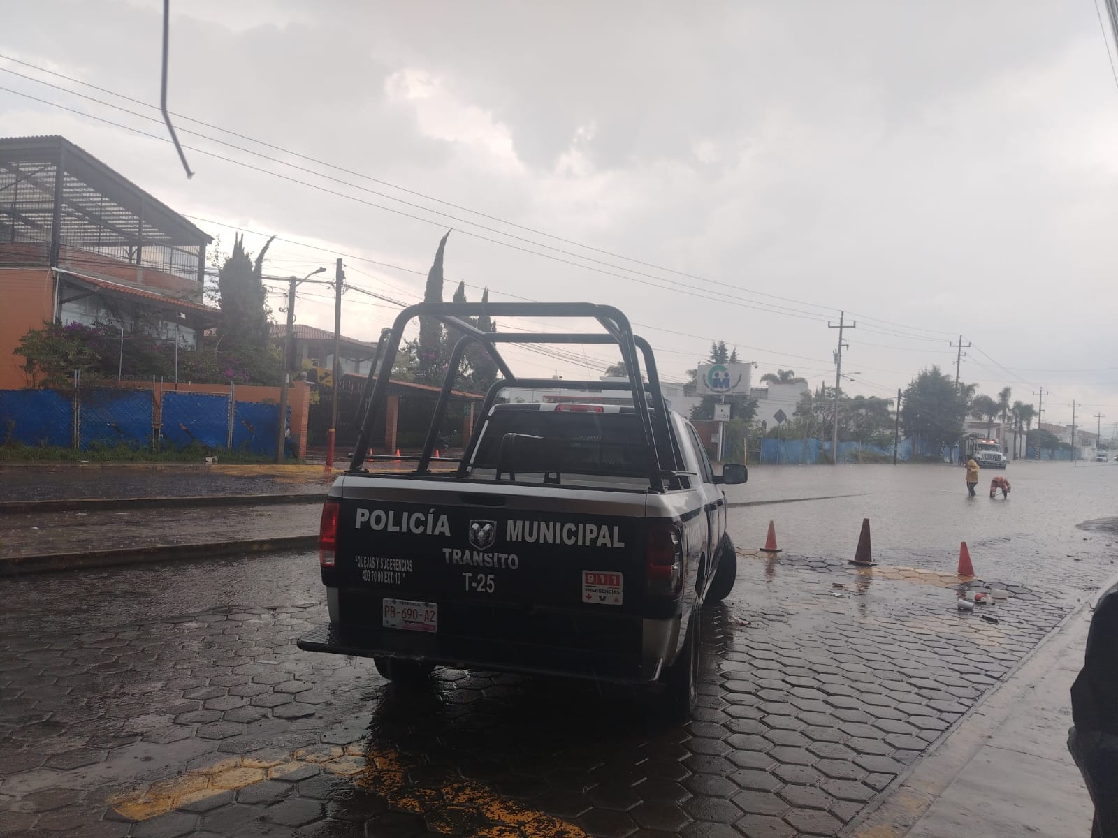 Por: Cortesía Lula Pineda Atienden en San Andrés Cholula afectaciones por lluvias con acciones preventivas