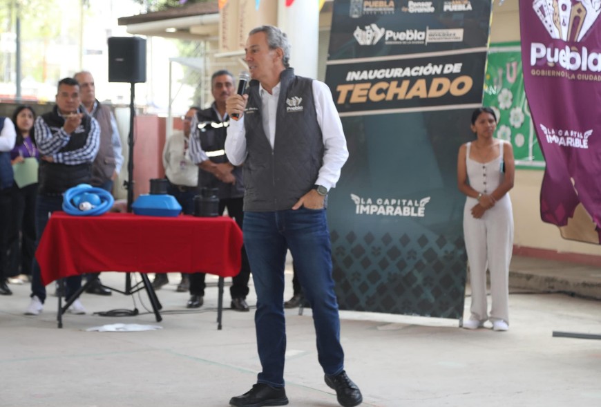 Foto: Cortesía Puebla impulsa la educación con infraestructura escolar sustentable