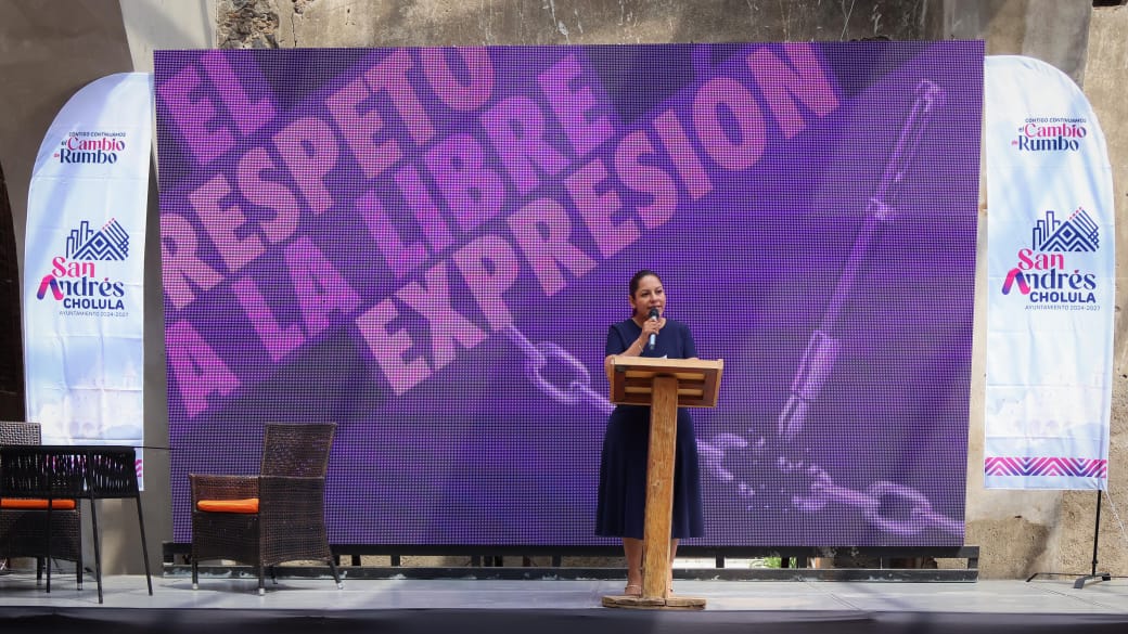 Gobierno de San Andrés Cholula conmemora la libertad de expresión con el gremio periodista de Puebla