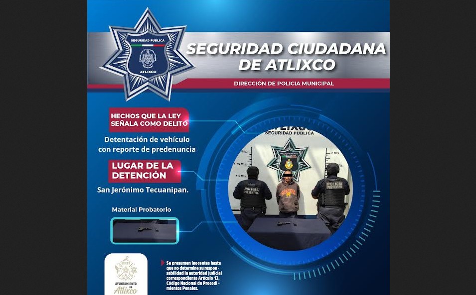 Foto: Cortesía Recuperan combi robada gracias a cámaras del CEM y rápida acción policial