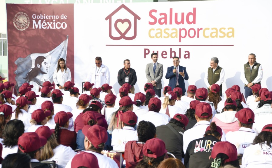 Foto: Cortesía Puebla lanza el programa “Salud Casa por Casa” con atención médica gratuita