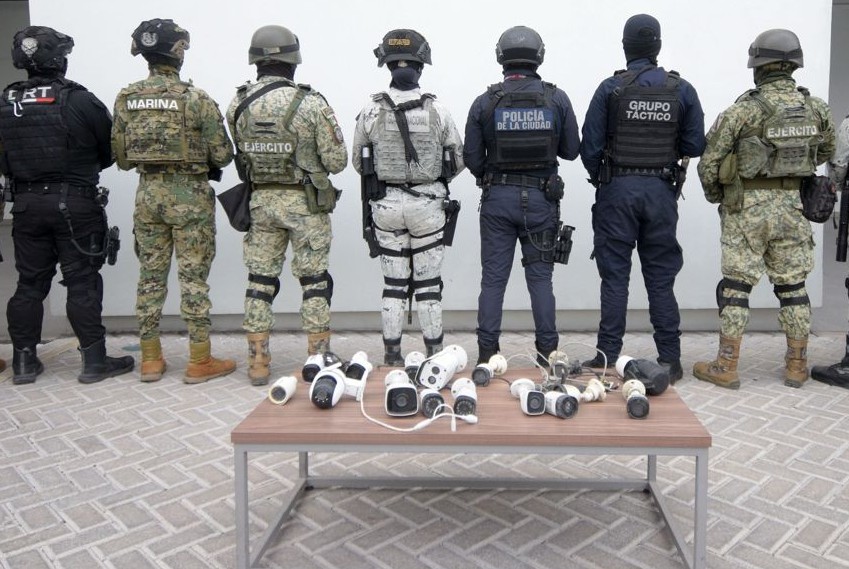 Foto: Cortesía Autoridades desmantelan red de videovigilancia ilegal en Puebla