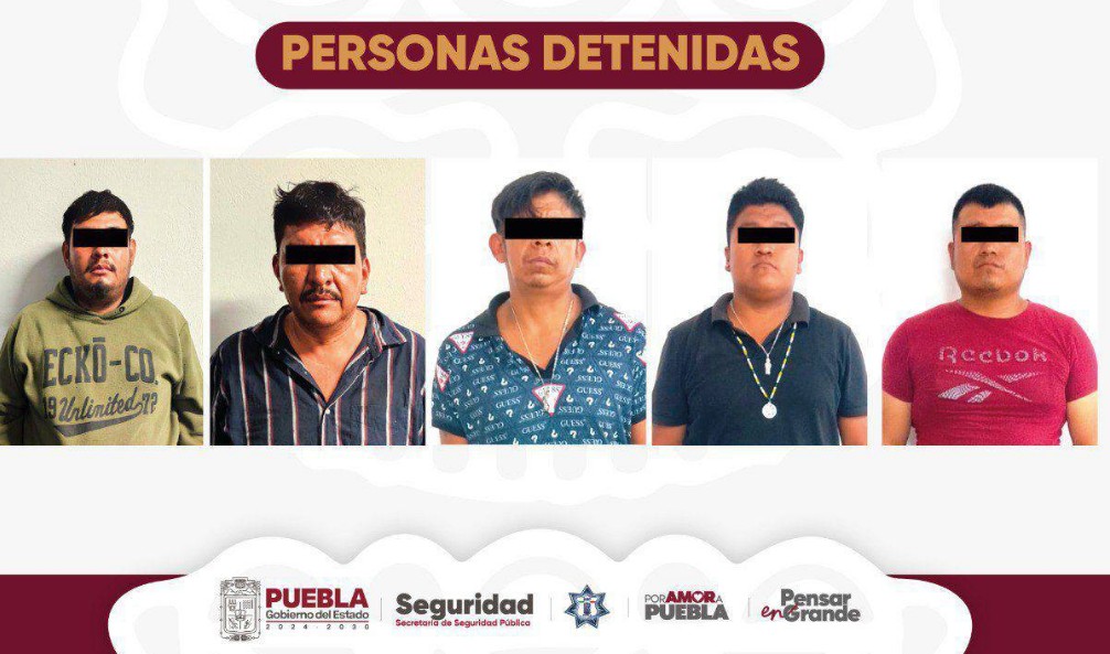 Foto: Cortesía Operativos de la SSP logran detención de cinco hombres armados