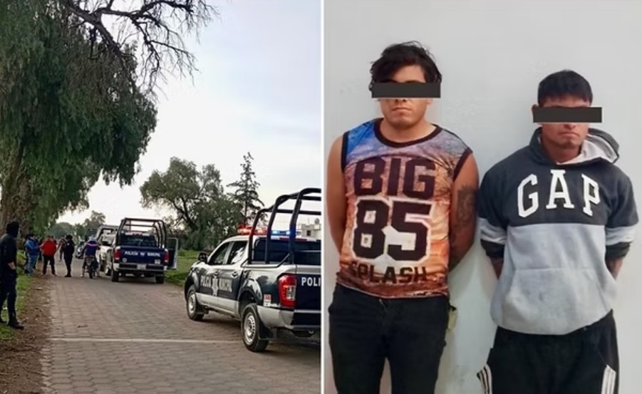 Foto: Cortesía Detienen en Quecholac a dos hombres armados tras intento de asalto