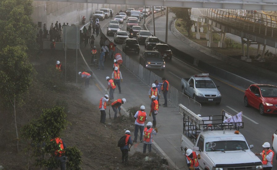 Foto: Cortesía Gobierno de Puebla trabaja por la seguridad vial ante lluvias