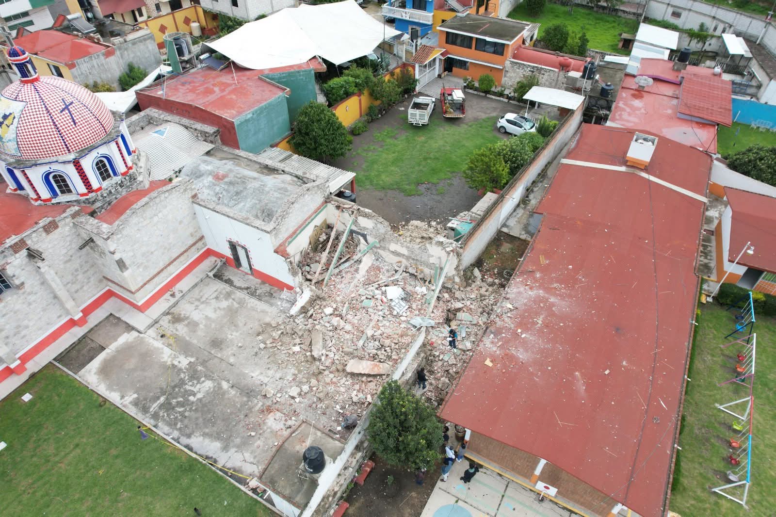 Sufre Jardín de Niños daños menores tras explosión en Totolac