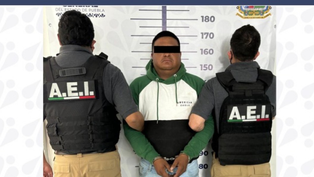 Foto: Cortesía Detienen a “El Negro”, presunto generador de violencia en Puebla