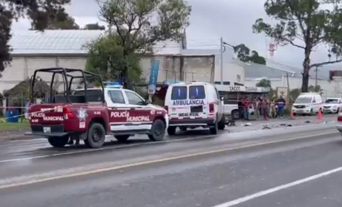 Foto: Cortesía Fatal accidente en la carretera Atlixco–Puebla deja un motociclista muerto