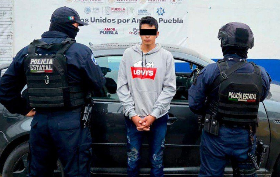 Foto: Cortesía Persecución termina con un detenido y dos víctimas rescatadas en Puebla