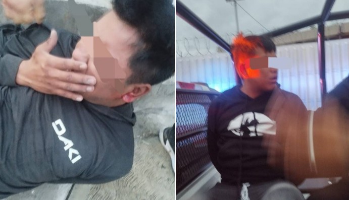 Foto: Cortesía Vecinos enfrentan a ladrones en Agua Santa y entregan a dos a la policía
