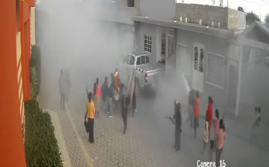 Foto: Cortesía Explosión de cohetes durante procesión religiosa deja niño herido