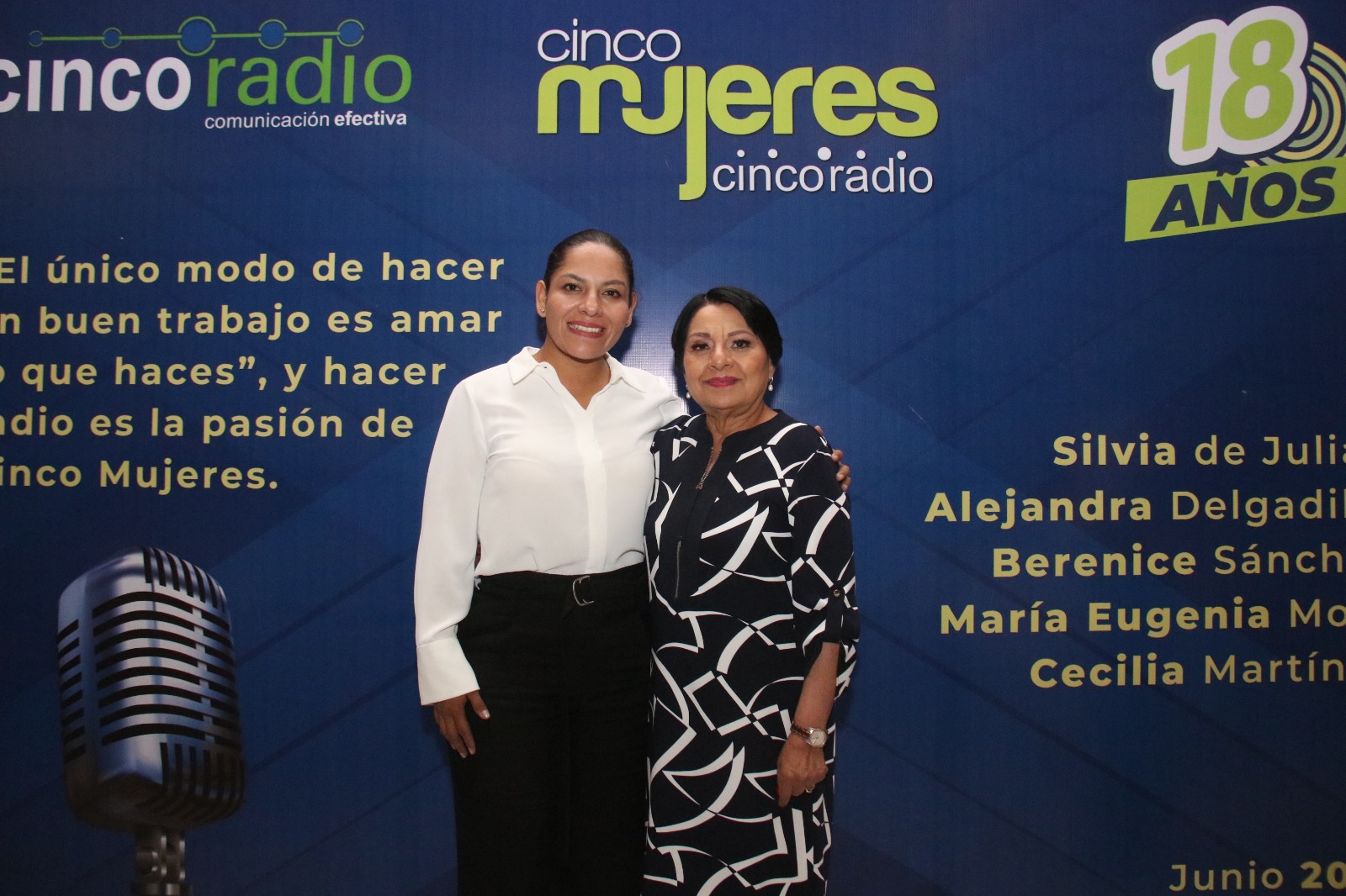 Por: Cortesía Lula Pineda Guadalupe Cuautle celebra el XVIII aniversario del programa “Cinco Mujeres”